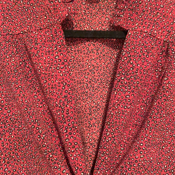 red cheetah print tie top - Picture 4 of 6